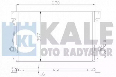 KALE OTO RADYATOR 394100 -  Конденсатор, кондиционер
